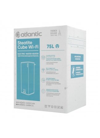 Водонагрівач побутовий електричний Atlantic Steatite Cube WI-FI VM 075 S4CW (2400W) white Steatite Cube Wi-Fi зображення 10