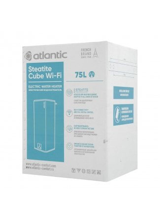 Водонагрівач побутовий електричний Atlantic Steatite Cube WI-FI VM 075 S4CS (2400W) silver Steatite Cube Wi-Fi зображення 10