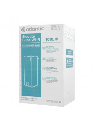 Водонагрівач побутовий електричний Atlantic Steatite Cube WI-FI VM 100 S4CW (2400W) white Steatite Cube Wi-Fi зображення 10