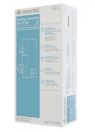 Водонагреватель бытовой электрический Atlantic Vertigo Steatite WI-FI 80 ES-MP0652F220-S WD (2250W) white Vertigo Steatite WI-FI изображение 8