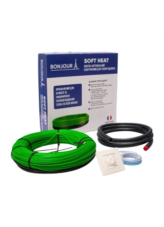 Комплект-Кабель нагрівальний Bonjour Soft Heat EcoTWIN-1800-155 W/m з терморегулятором RTP Bonjour Soft Heat EcoTWIN зображення