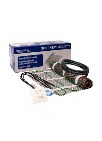 Комплект-Мат нагрівальний Bonjour Soft Heat EcoPRO-225-1.5/150 W/m2 з терморегулятором RTP Bonjour Soft Heat EcoPRO	 зображення